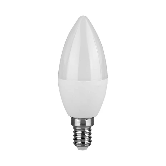 LED Bulb - SAMSUNG CHIP 6.5W E14 C37 Thermoplastic candle 3000K