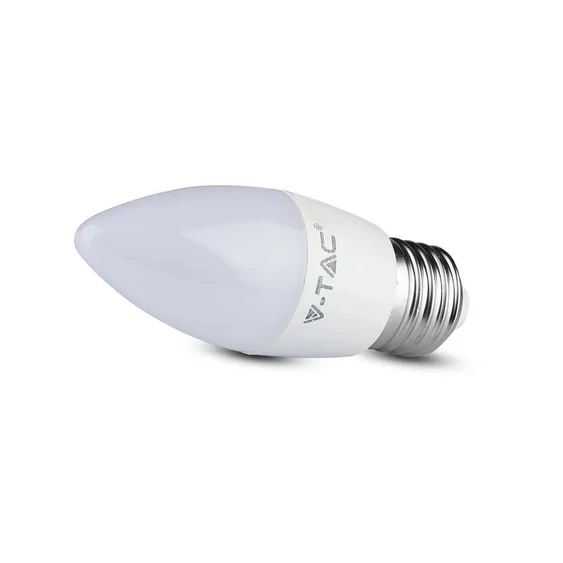 V-TAC 4.5W E27 természetes fehér C37 LED gyertya égő - SKU 2143431