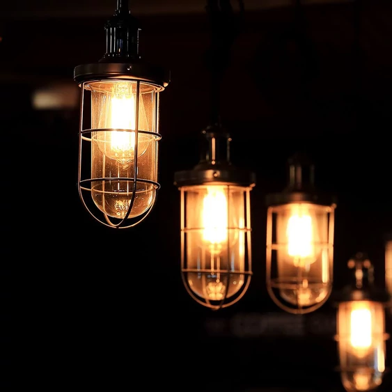 V-TAC 4W borostyán E27 filament ST64 LED égő, 2200K - SKU 214361