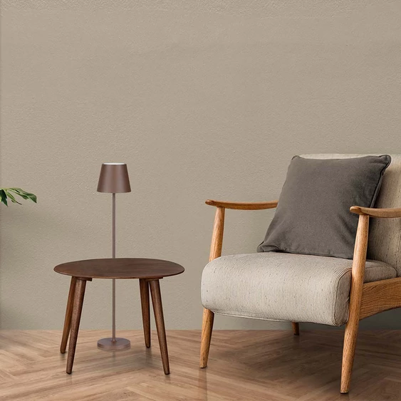 V-TAC 4W Corten barna, érintéssel vezérelhető akkumulátoros LED állólámpa, meleg fehér - SKU 7008