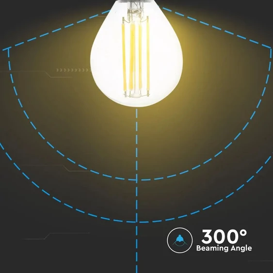 V-TAC 4W E14 meleg fehér filament LED égő - SKU 4300