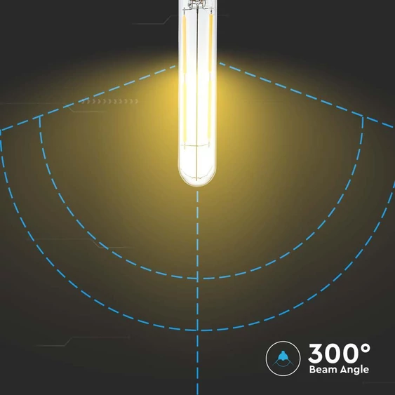LED Bulb - 4W E14 T20 Filament Clear Glass 3000K