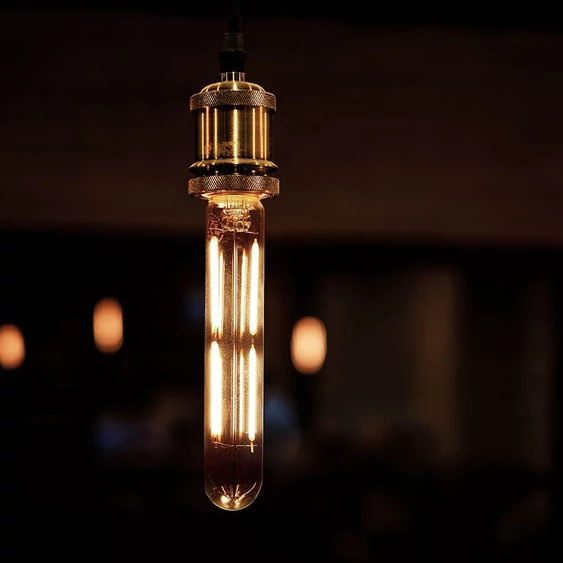 LED Bulb - 4W E14 T20 Filament Clear Glass 3000K