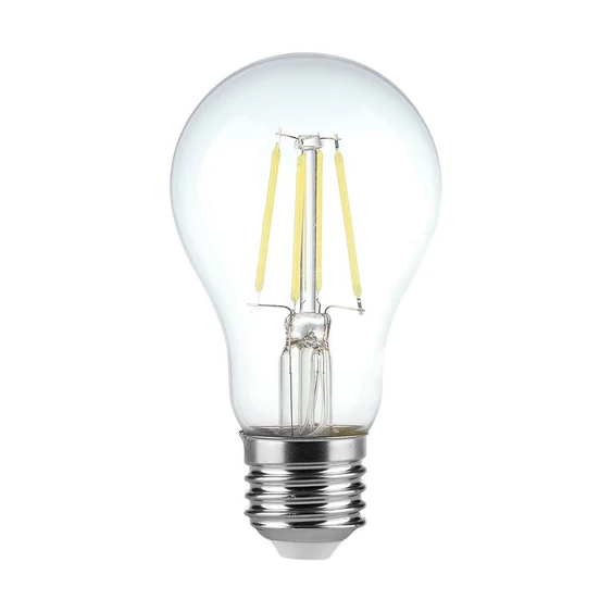 V-TAC 4W E27 hideg fehér filament A60 LED égő - SKU 217120