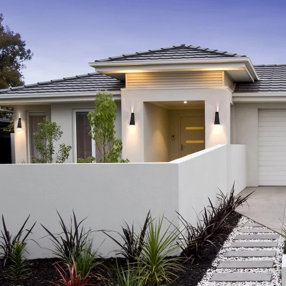 V-TAC 4W kültéri, fekete, fali LED lámpa természetes fehér - SKU 218298