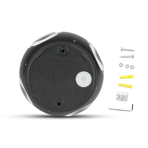 V-TAC 4W kültéri, fekete, fali LED lámpa természetes fehér - SKU 218554