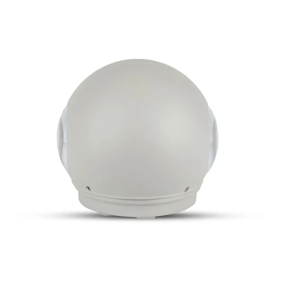 6W LED Wall Light Grey Body Round IP65 3000K