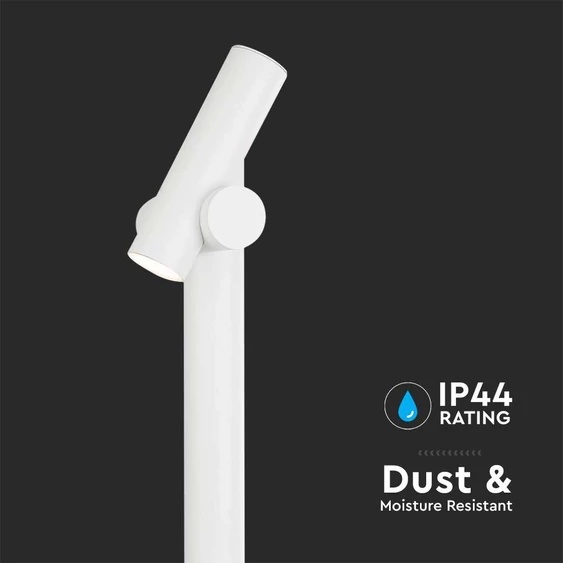 V-TAC 4W LED állólámpa állítható fejjel, 100 cm fehér házzal, meleg fehér - SKU 10476