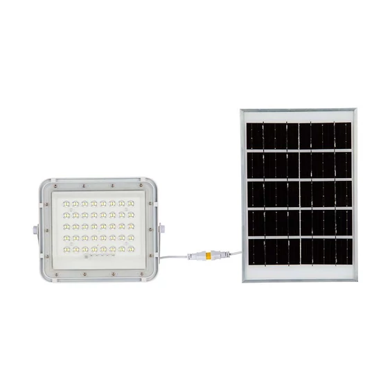 White LED 6W solar floodlight, 5000mAh battery, 6500K, IP65