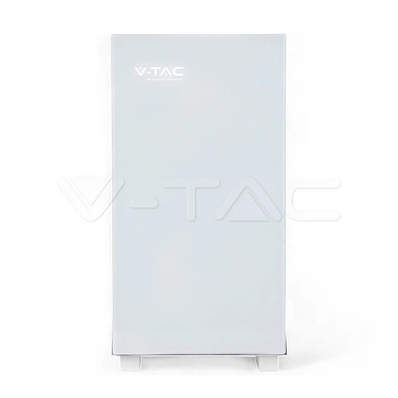 V-TAC 5.12kWh álló lítium akkumulátor, IP20, fehér - SKU 12278