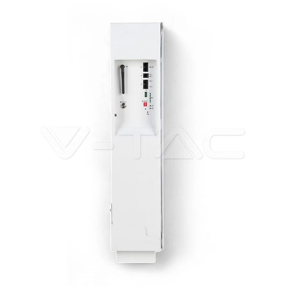 V-TAC 5.12kWh álló lítium akkumulátor, IP20, fehér - SKU 12278