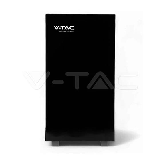 V-TAC 5.12kWh álló lítium akkumulátor, IP20, fekete - SKU 12281