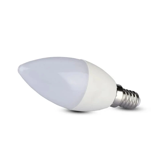 LED Bulb - SAMSUNG CHIP 5.5W E14 Plastic Dimmable Candle 6400K