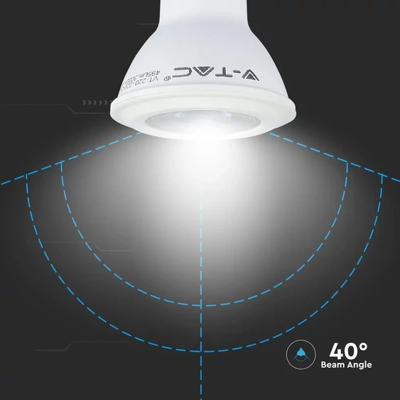 LED Bulb - SAMSUNG CHIP 5.8W E27 PAR20  Plastic 6400K