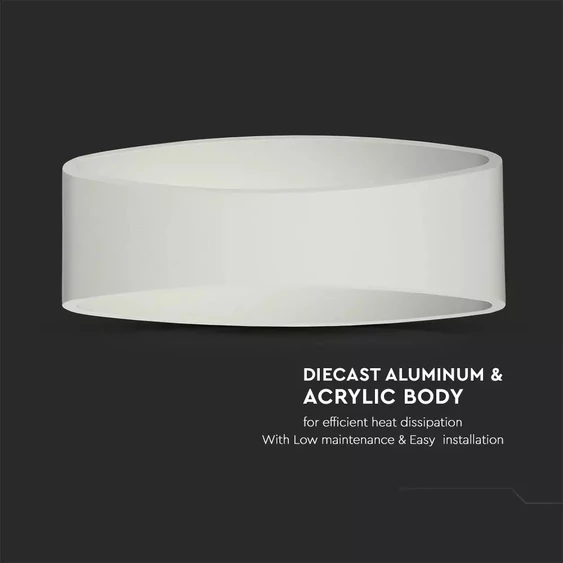 V-TAC 5W beltéri fali LED lámpa meleg fehér - SKU 8208