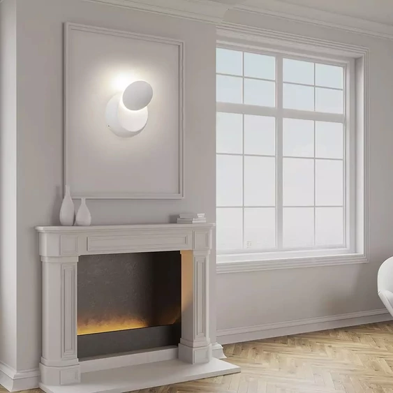 5W Wall Lamp With Bridglux Chip White Body Round 3000K