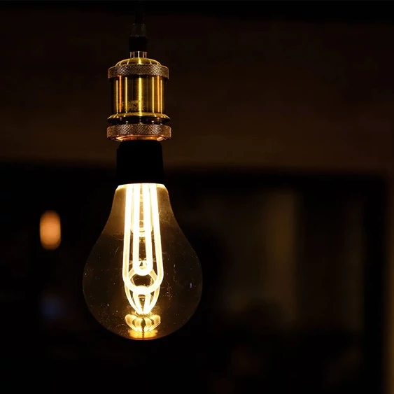V-TAC 5W borostyán E27 meleg fehér filament LED égő - SKU 2748