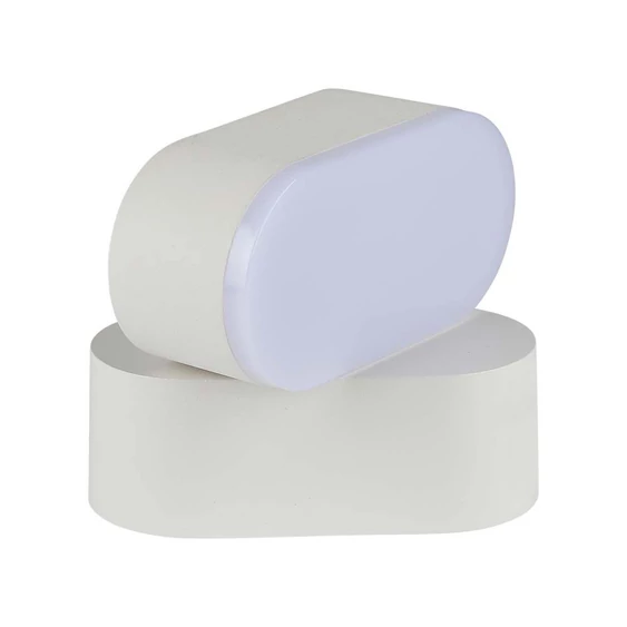 6W LED Wall Light White Body IP65 Movable 3000K