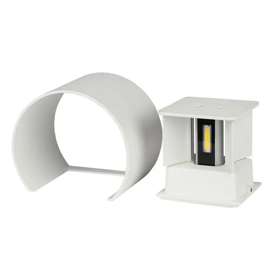 6W Wall Lamp With Bridglux Chip White Body Round IP65 4000K