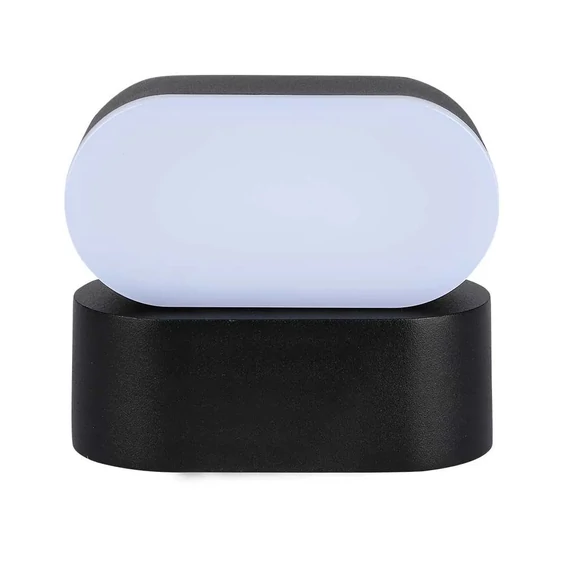 6W LED Wall Light Black Body IP65 Movable 3000K