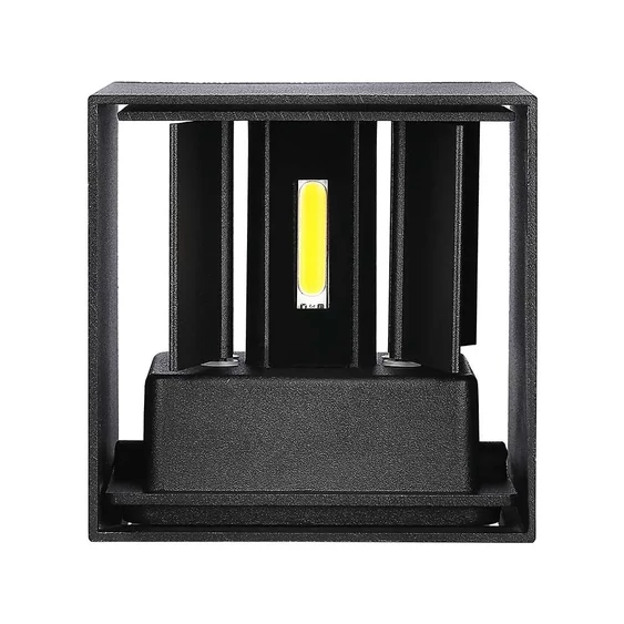 5W Wall Lamp With Bridglux Chip Black Body Square IP65 3000K