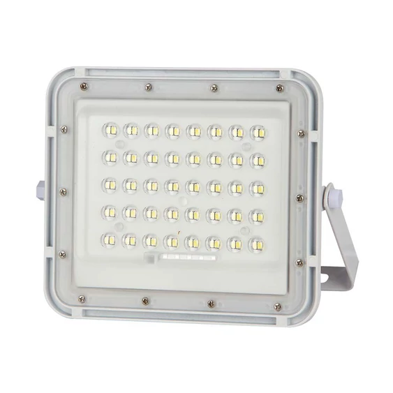 White LED 10W solar floodlight, 6000mAh battery, 4000K, IP65