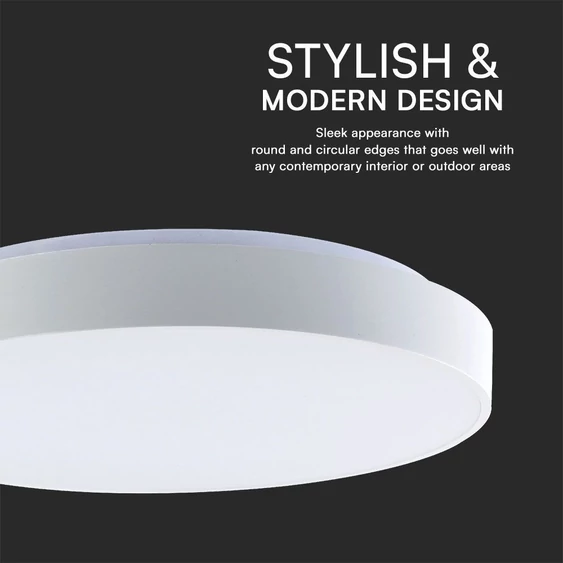 V-TAC 60W mennyezeti LED lámpa elengáns búrával, változtatható szinhőmérséklettel - SKU 23590