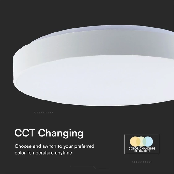 V-TAC 60W mennyezeti LED lámpa elengáns búrával, változtatható szinhőmérséklettel - SKU 23590