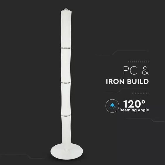 V-TAC 65W bambusz alakú, LED állólámpa, meleg fehér - SKU 3977