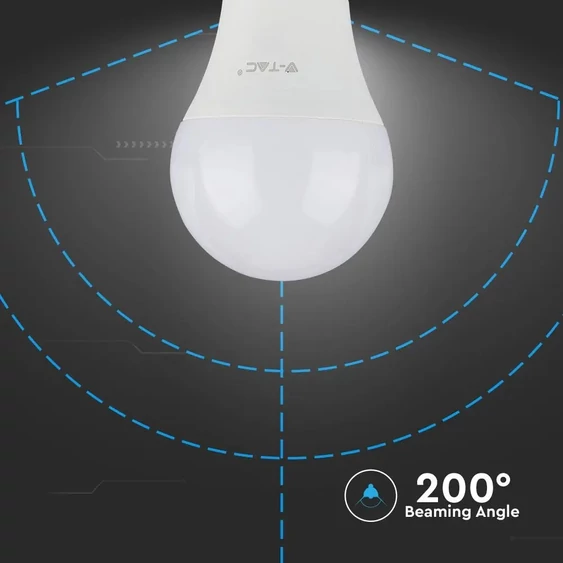 LED Bulb - SAMSUNG CHIP 6.5W E27 A++ A60 Plastic 4000K