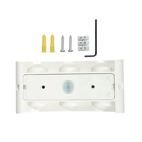 6W LED Wall Light Sand White IP54 4000K