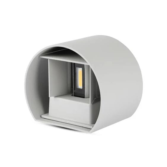 6W Wall Lamp With Bridglux Chip Grey Body Round 3000K