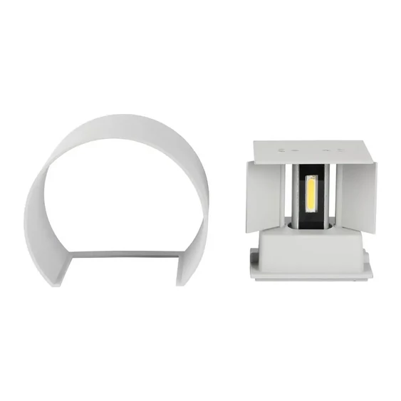 6W Wall Lamp With Bridglux Chip Grey Body Round 3000K