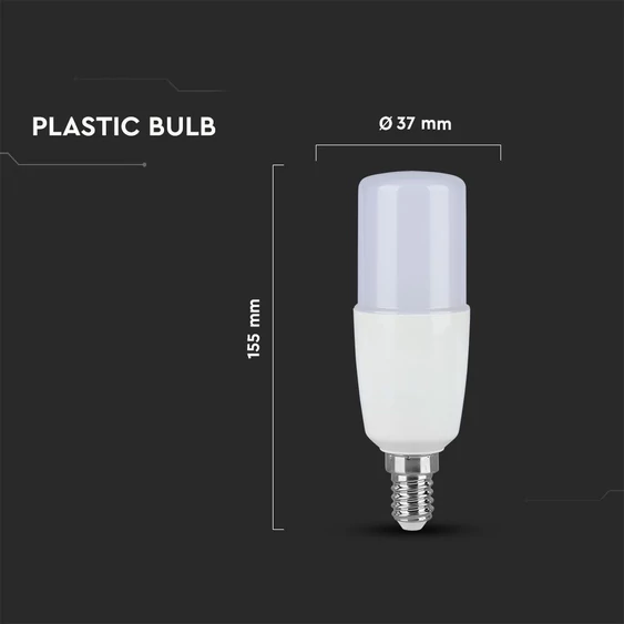 V-TAC 7.5W E14 meleg fehér T37 LED égő - SKU 21267