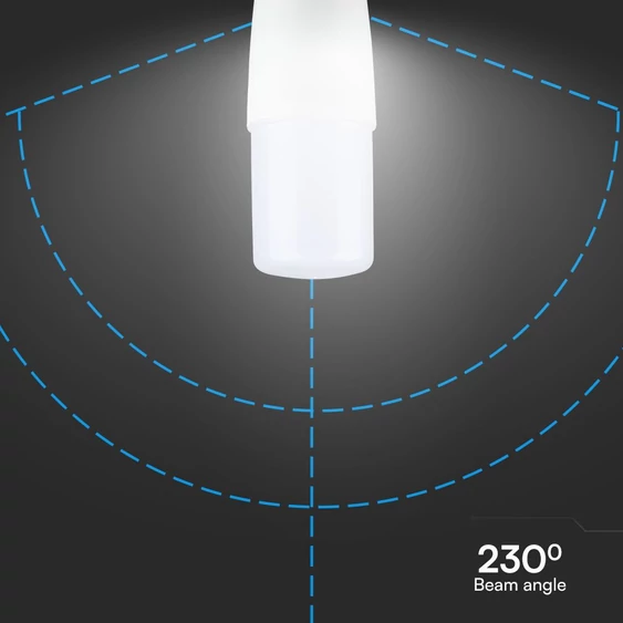 V-TAC 7.5W E27 természetes fehér T37 LED égő - SKU 24034