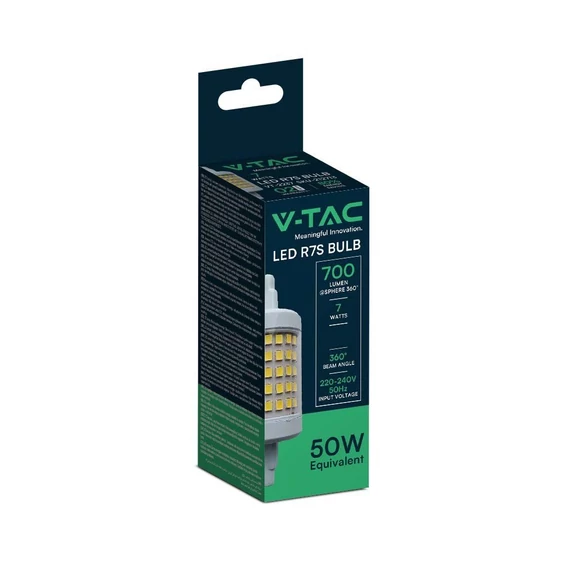 LED Bulb - R7S 78mm Thermoplastic 7W 3000K bulb