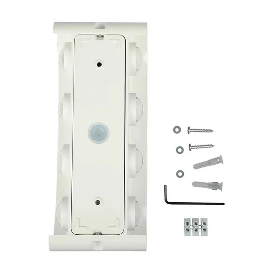 8W LED Wall Light Sand White IP54 4000K