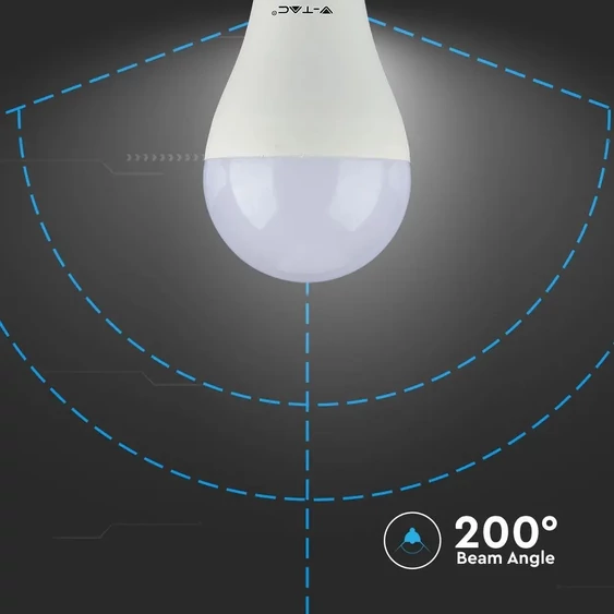 V-TAC 8.5W E27 hideg fehér A60 LED égő csomag (3 db) - SKU 217242