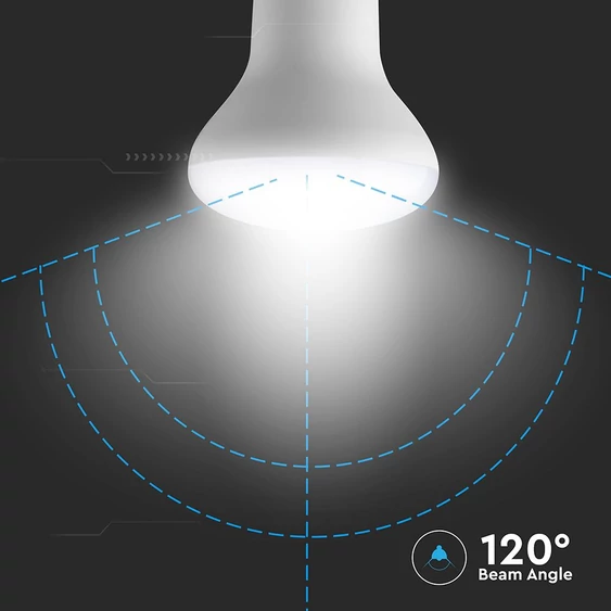 LED Bulb - SAMSUNG CHIP 8W E27 R63 Plastic 6400K