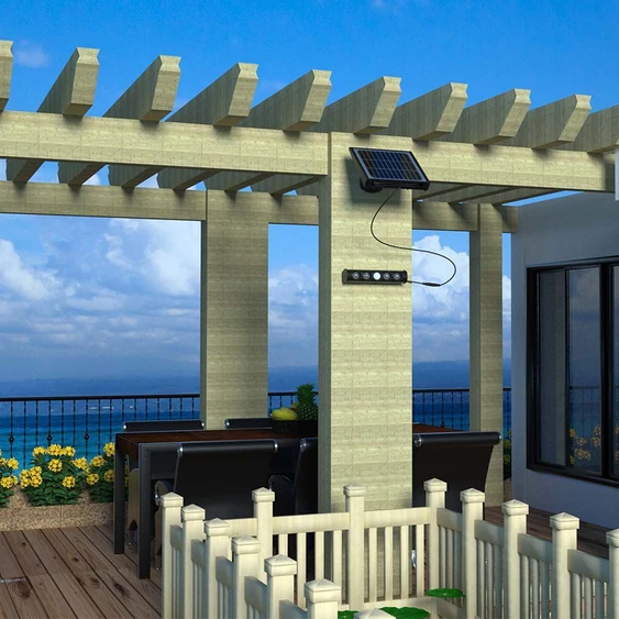 8in1 LED solar lamp with motion sensor, 4000K