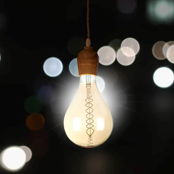 V-TAC 8W borostyán E27 meleg fehér dimmelhető filament LED égő - SKU 7461