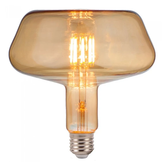 V-TAC 8W borostyán E27 meleg fehér filament LED égő - SKU 2790