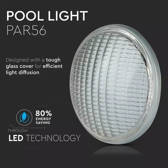 V-TAC 8W LED medencevilágítás, IP68, hideg fehér - SKU 7555