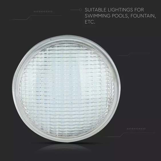 V-TAC 8W LED medencevilágítás, IP68, hideg fehér - SKU 7555