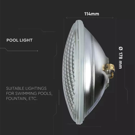 V-TAC 8W LED medencevilágítás, IP68, RGB - SKU 7558