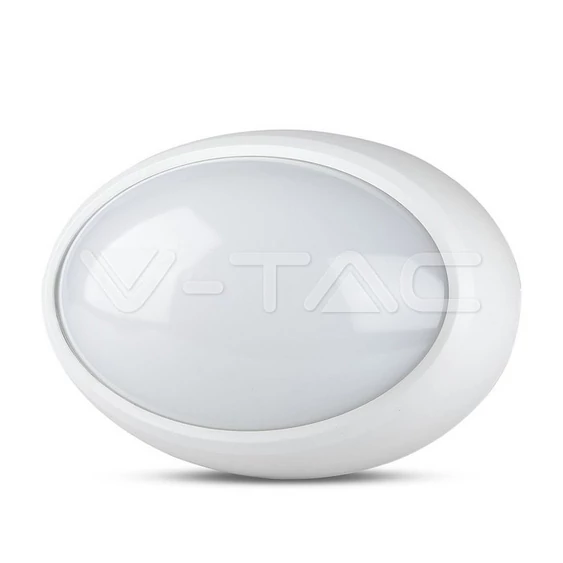 V-TAC 8W ovális IP54 LED lámpa, fehér, természetes fehér - SKU 1263