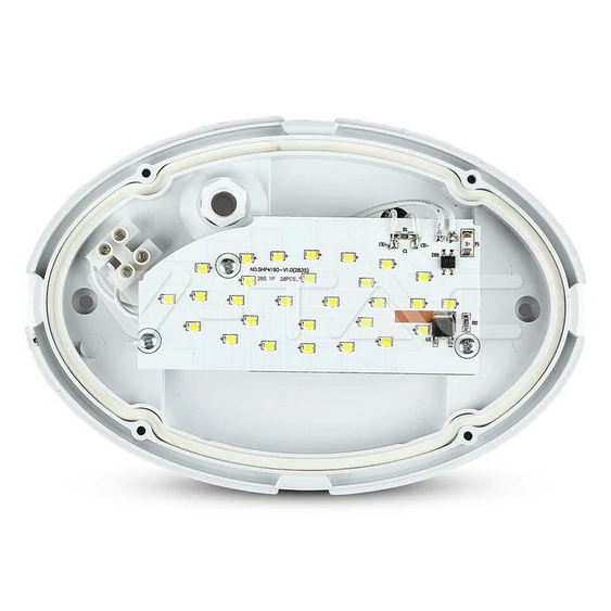 V-TAC 8W ovális IP54 LED lámpa, fehér, természetes fehér - SKU 1263