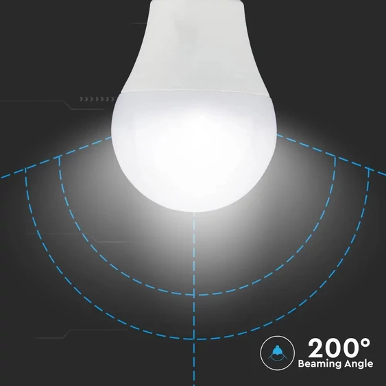 V-TAC 9W E27 hideg fehér 3 lépésben dimmelhető LED égő csomag (2 db) - SKU 7290