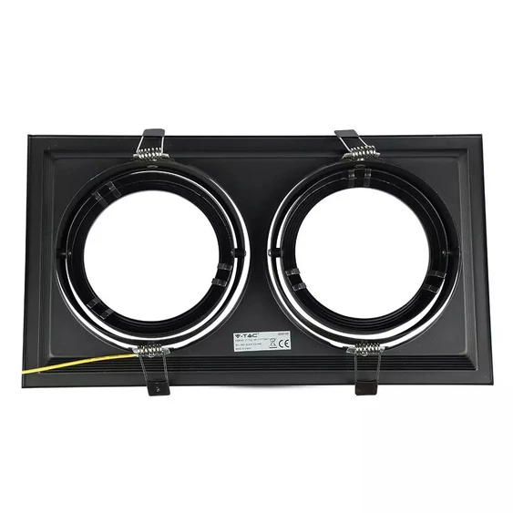 2xAR111 Fitting Black