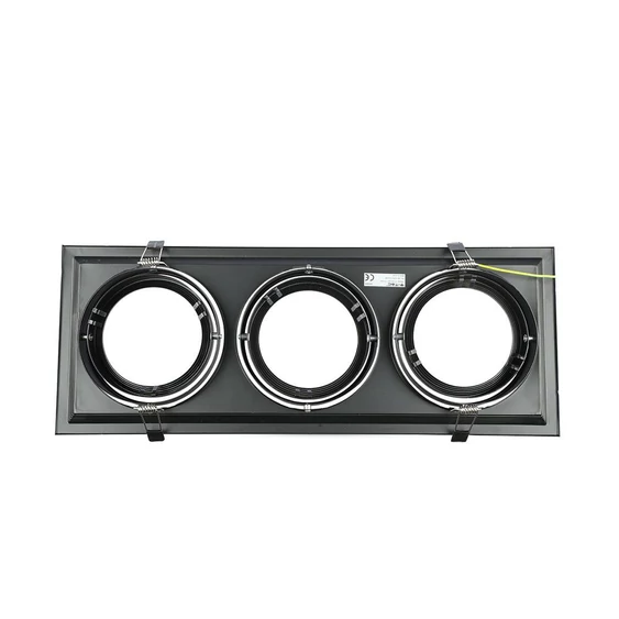 3xAR111 Fitting Relef Black